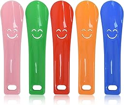KYSUN Chausse Pied,Chausse-Pieds en Plastique,Ensemble Chausse-Pied Enfant,Chausse-Pied Court,Chausse Pied Convient aux Garçons,Aux Filles pour Enfiler Les Chaussures, Aide à L'enfilage (5pcs)