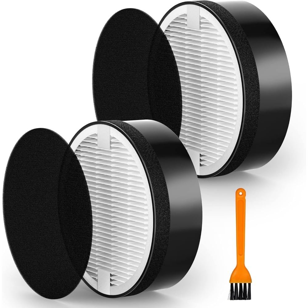 Mauxpiao A 2-Pack Replacement Filter Compatible With Levoit Lv-H132 Nd Lv-H132-Rf Ir Purifiers, H13 True Hep Filter Nd Ctivated Carbon Pre-Filters, 3-In-1 High-Efficiency Filtration System Replacem