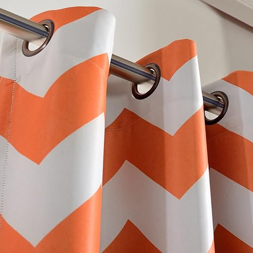 Miniatura 6 de Melodieux - Cortina blackout con ojal superior estilo chevrón