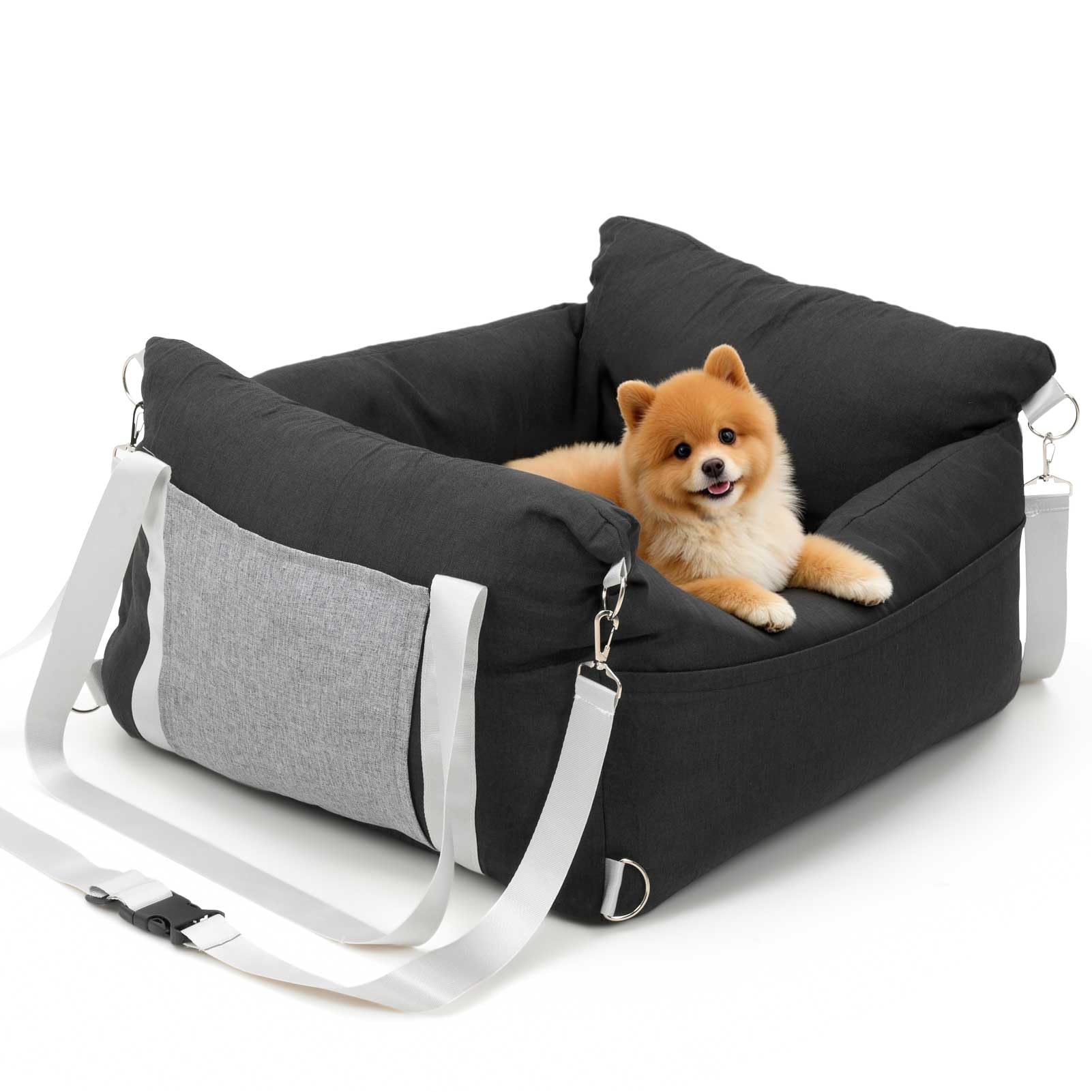 Siège auto pour chien de taille moyenne noir The Fellie