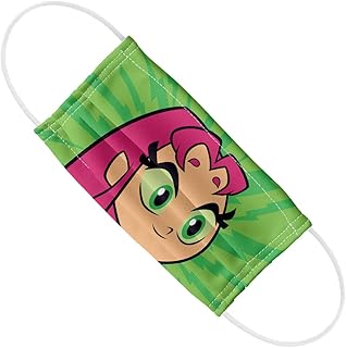 Popfunk Teen Titans Go! Starfire Pattern 1-Ply Reusable Face Mask Covering, Unisex