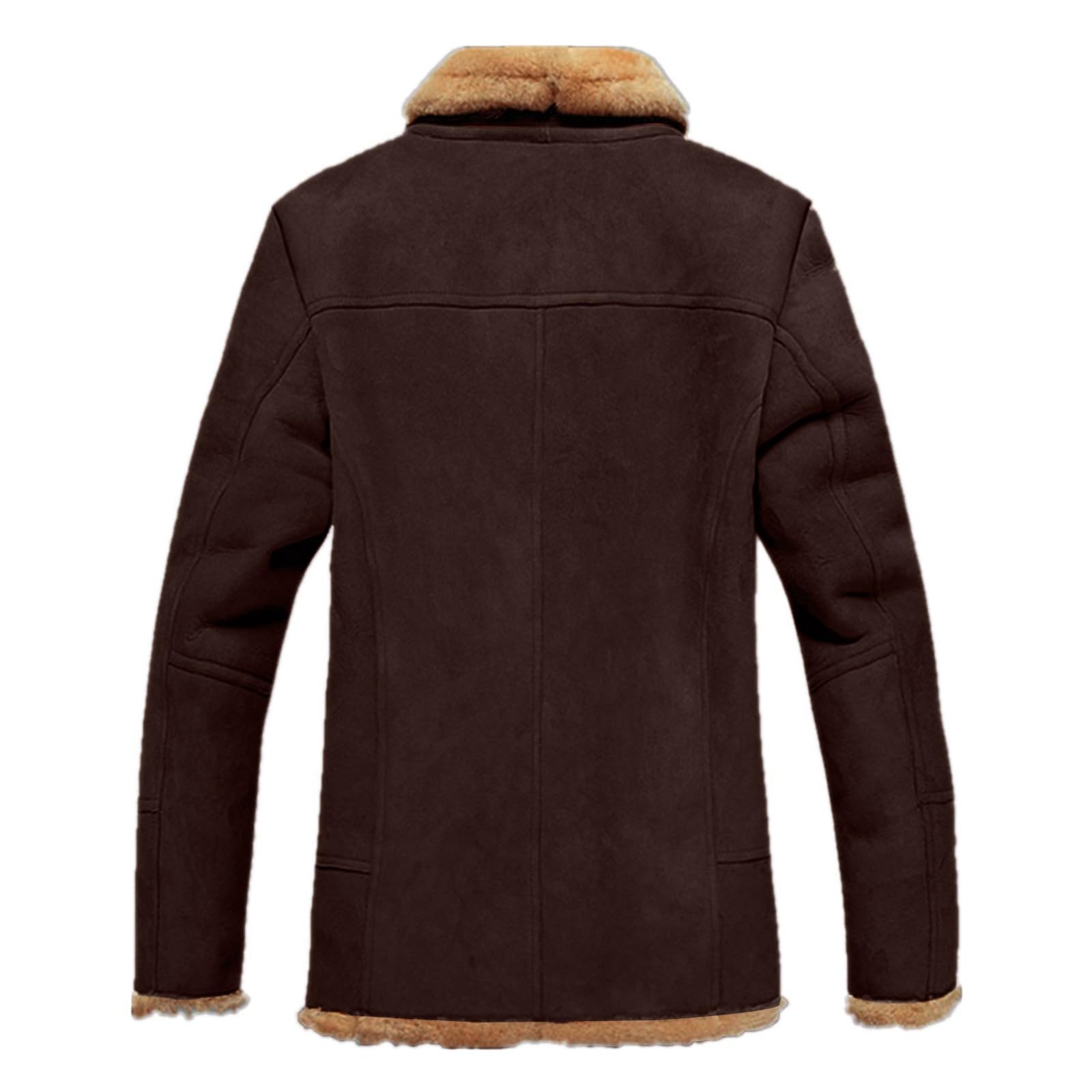 Generisch Pailletten Jacke Damen Kunstfelljacke für Herren