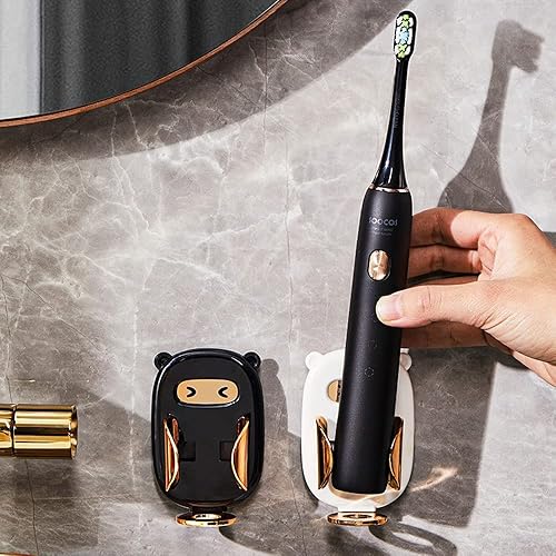 Miniatura 5 de Tubo exprimidor de pasta de dientes con dispensador giratorio giratorio soporte para cepillo de dientes montado en la pared para baño dispensador de