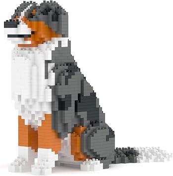 JEKCA Australian Shepherd 01S-M01B | Dog Plastic Building Blocks | Age 14+