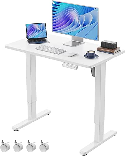 HUANUO Electric Small Standing Desk, 35" x 20" Whole Piece