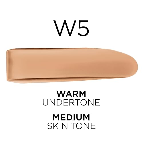 Miniatura 2 de L'Oreal Paris True Match - Base líquida supermezclable, maquillaje de base líquida de cobertura media, W5, mediano, 1 onza líquida