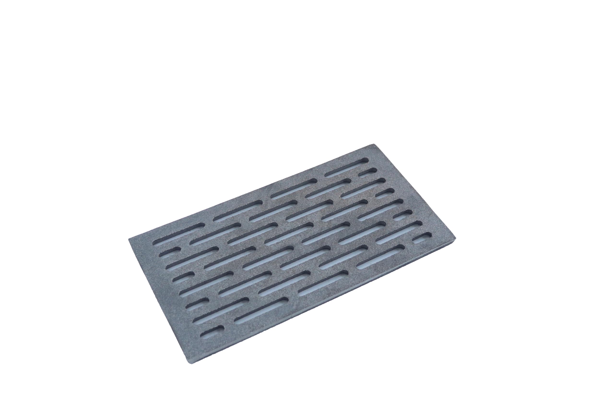 Fonderia Bongiovanni | Griglia in Ghisa | Griglia per Camino | Stufa Pellet | Barbecue Fondello per Cenere | 30x16 cm Mod.M | con Cassetto Raccolta Cenere | Altezza 8 Cm | Accessori Camino