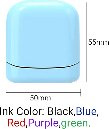 Miniatura 5 de Sello de firma personalizado, sello personalizado con nombre, 4 estilos, 5 colores de tinta y 10 opciones de fuente