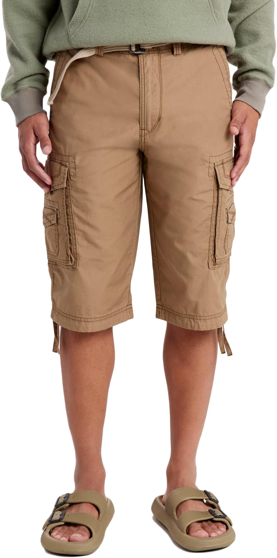 Men's Cordova Belted Messenger Cargo Short - Reg and Big and Tall Sizes
