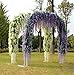 YQing 12 Piezas Flores Artificiales Plantas Decoración Seda Wisteria Artificial Flores Decoración...