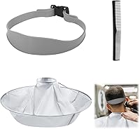 Vista 8 de Colector de pelo para cortes de pelo, guía de corte de pelo para hombres, herramienta de corte de pelo desvanecido, Azul