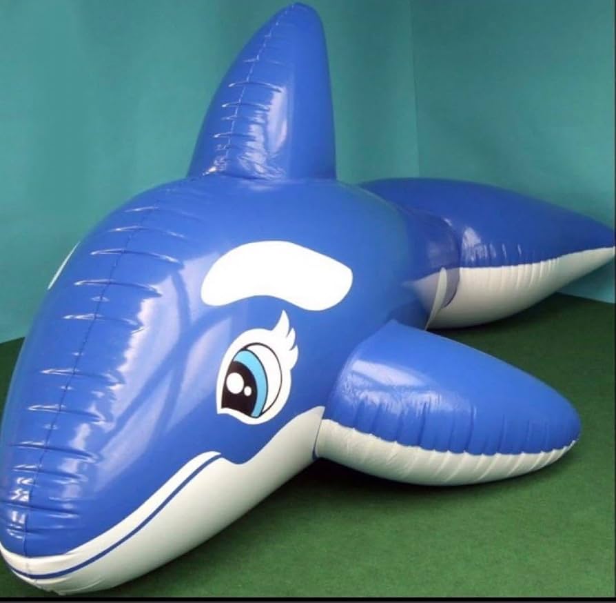 Amazon.co.jp: シャチ ブルー ツヤあり フロート 空気ビニール