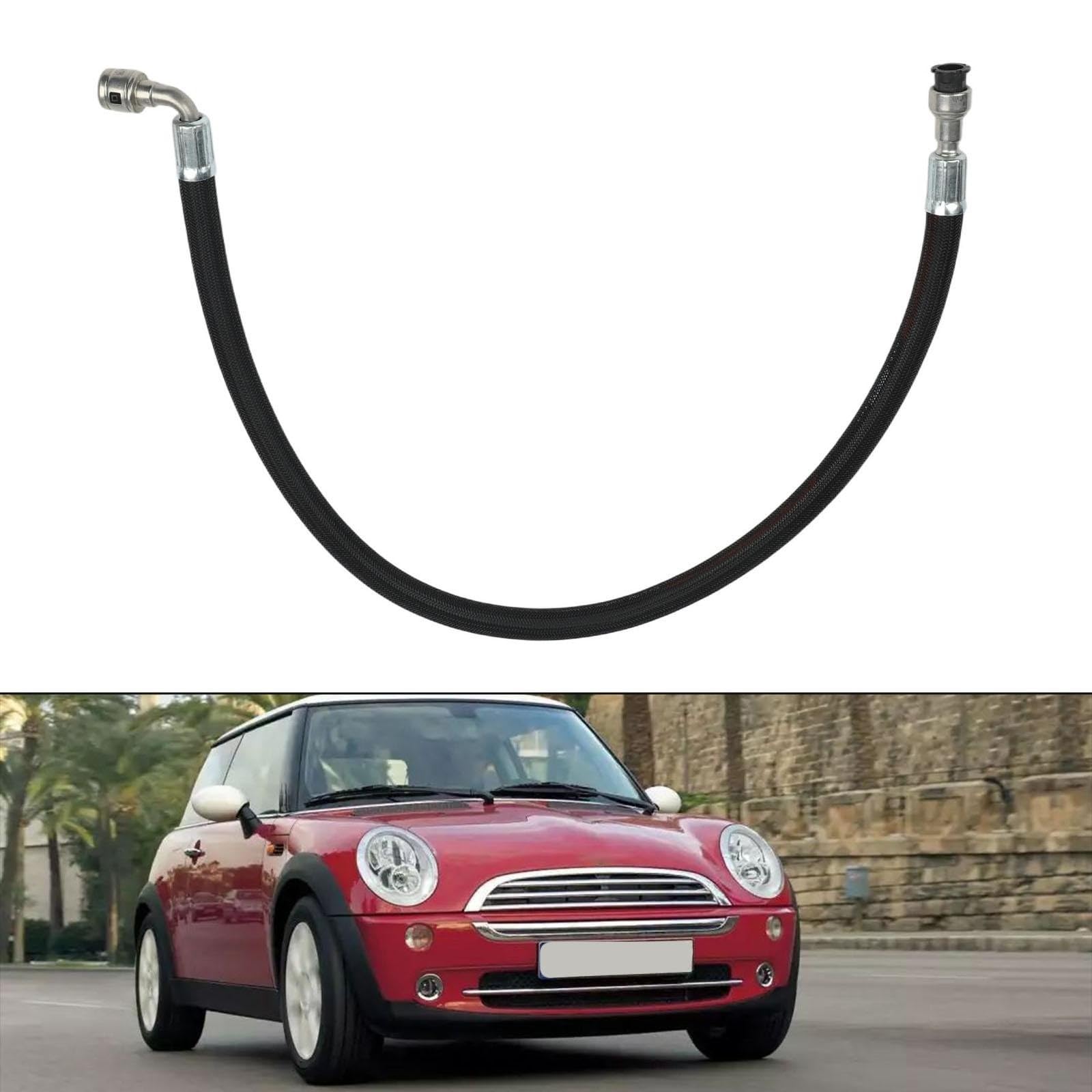 Tubo di alimentazione carburante per motori Mini R55 R56 R57 R58 R59 N14 N18, parte di ricambio in ABS nero 13537605189, manutenzione riparazione auto