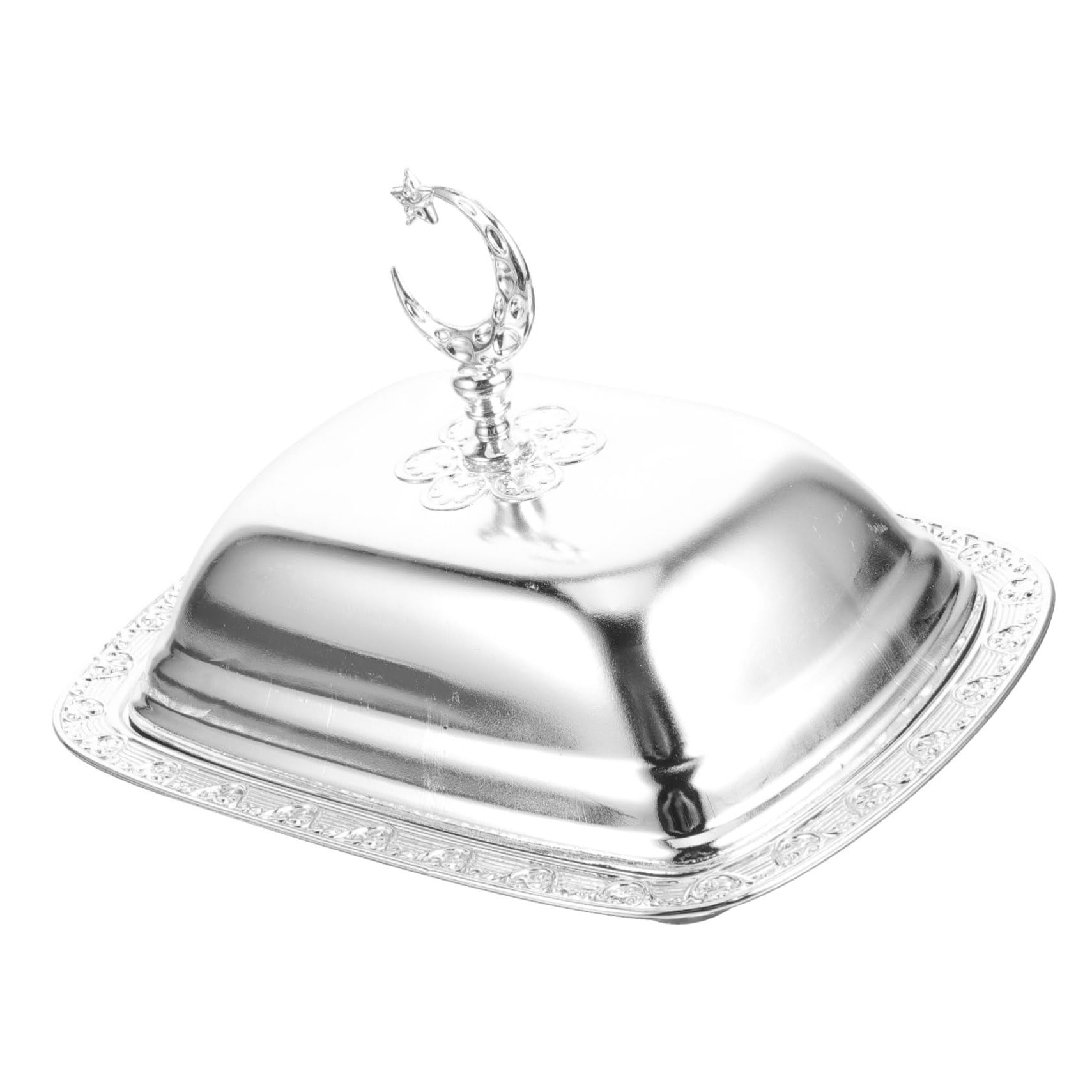 5 Juegos Plato para Pasteles con Tapa de Metal Bandeja de Postres para Almacenamiento y Exhibición para Restaurantes y Fiestas Diseño Elegante y Práctico Color Plata