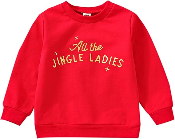 ZZLBUF Baby,Clothing,Baby Girls 0-24m,Hoodies & Tracksuits,Sweatshirts Baby Boy Girl Christmas Clothes Infant Toddler Letter Print Sweatshirt Tops Casual Fall Winter Pullover Sweater