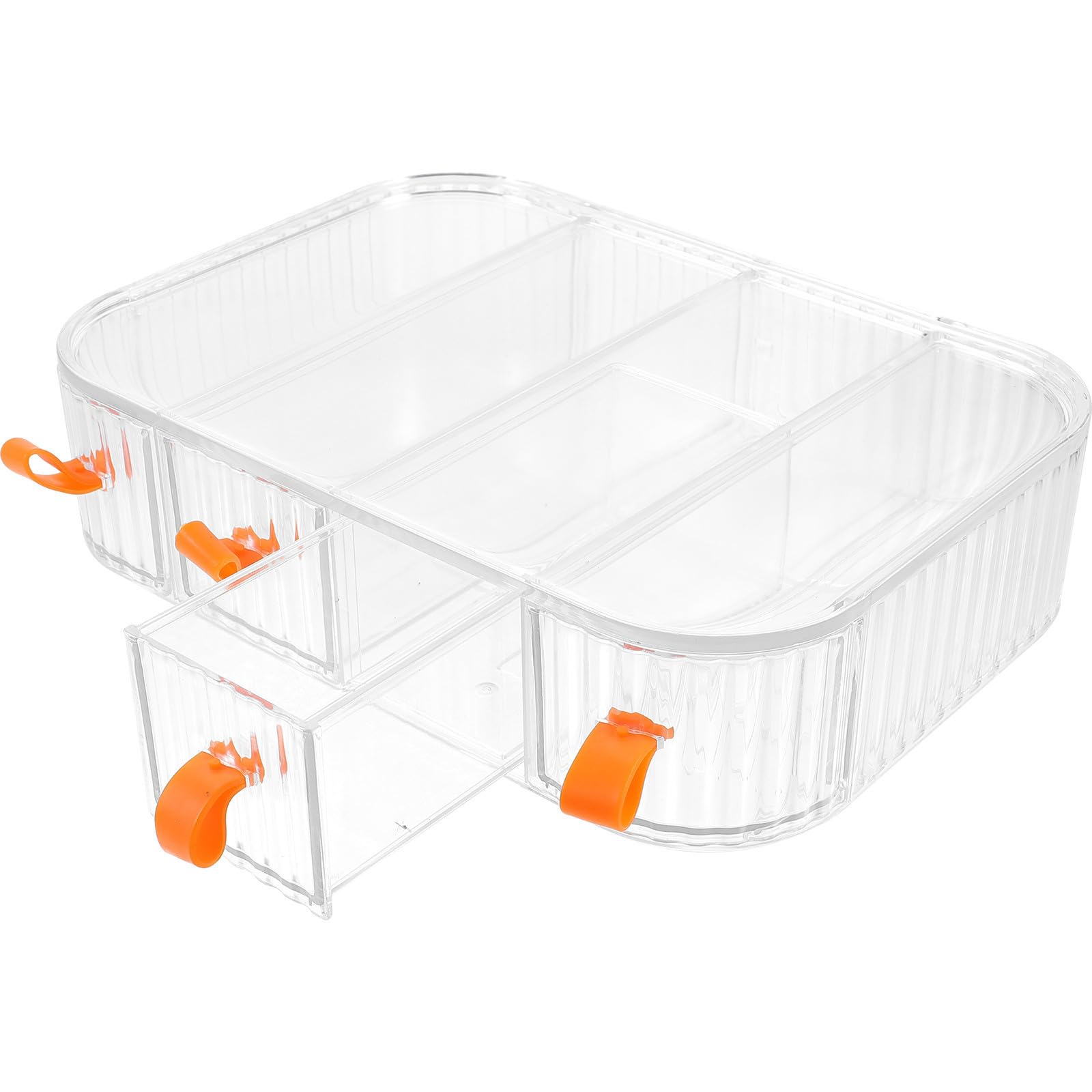 Sonnenbrillen Displayvitrine aus Acryl mit 4 Schubladen Brillenorganizer und Aufbewahrung für Sonnenbrillen für Sommerurlaub im Brillengeschäft