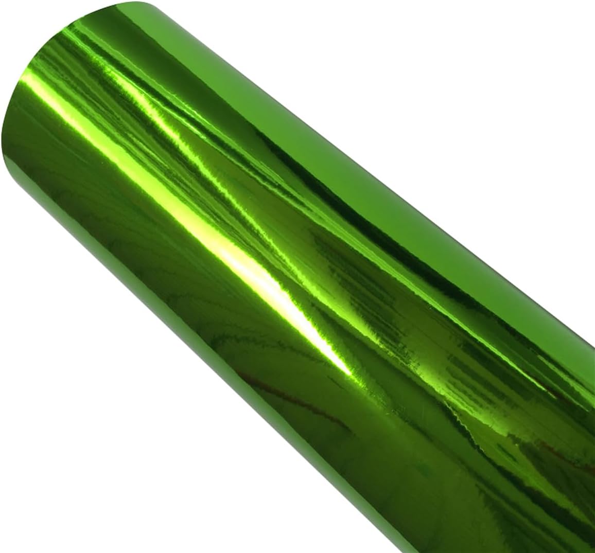 Queenbox 1.6ft x 5ft Chrome Mirror Car Vinyl Wrap, Air Release Self-Adhesive Auto Body Decal Film Roll, Green