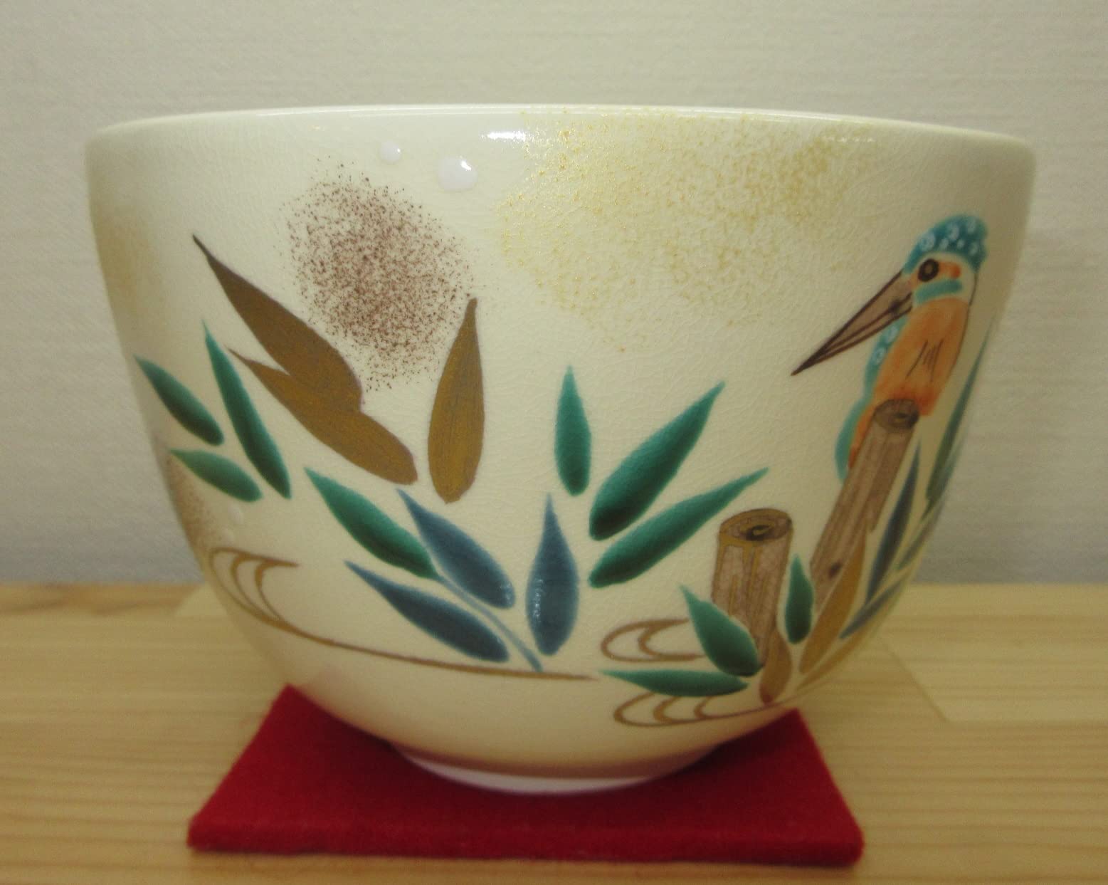 Amazon | 【逢絢亭】茶道具 茶碗 抹茶茶碗 京焼 芦に翡翠の図 水出宋絢