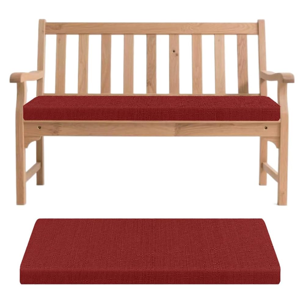 Coussin de banc de jardin rouge bordeaux pour sublimer vos repas de cuisine en famille