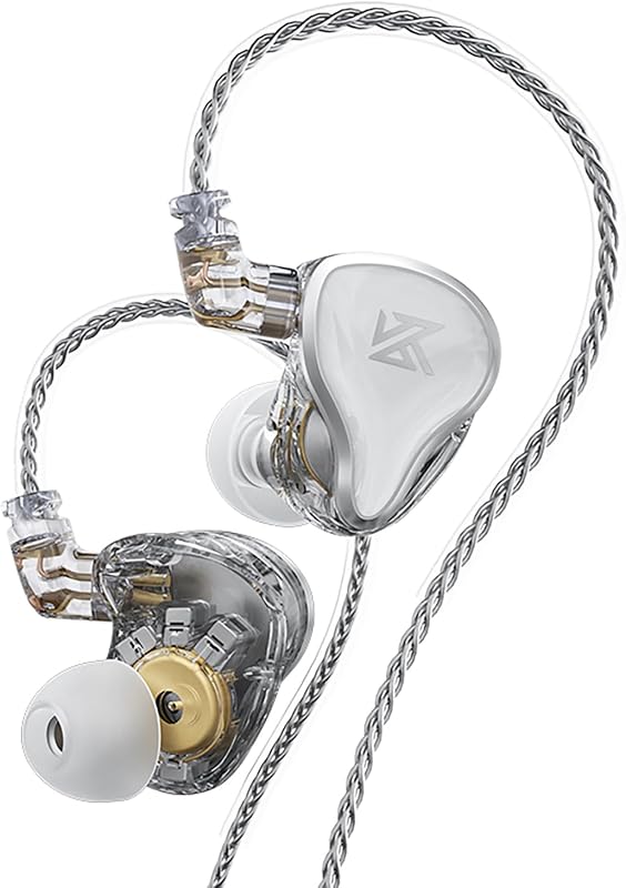 KZ ZAS in Ear Monitor Headphones 16 Units 7BA 1DD Hybrid Drivers HiFi IEM Earphones High Clarity Wired Earbuds for Musicians Singers Audiophile Dj Drummers