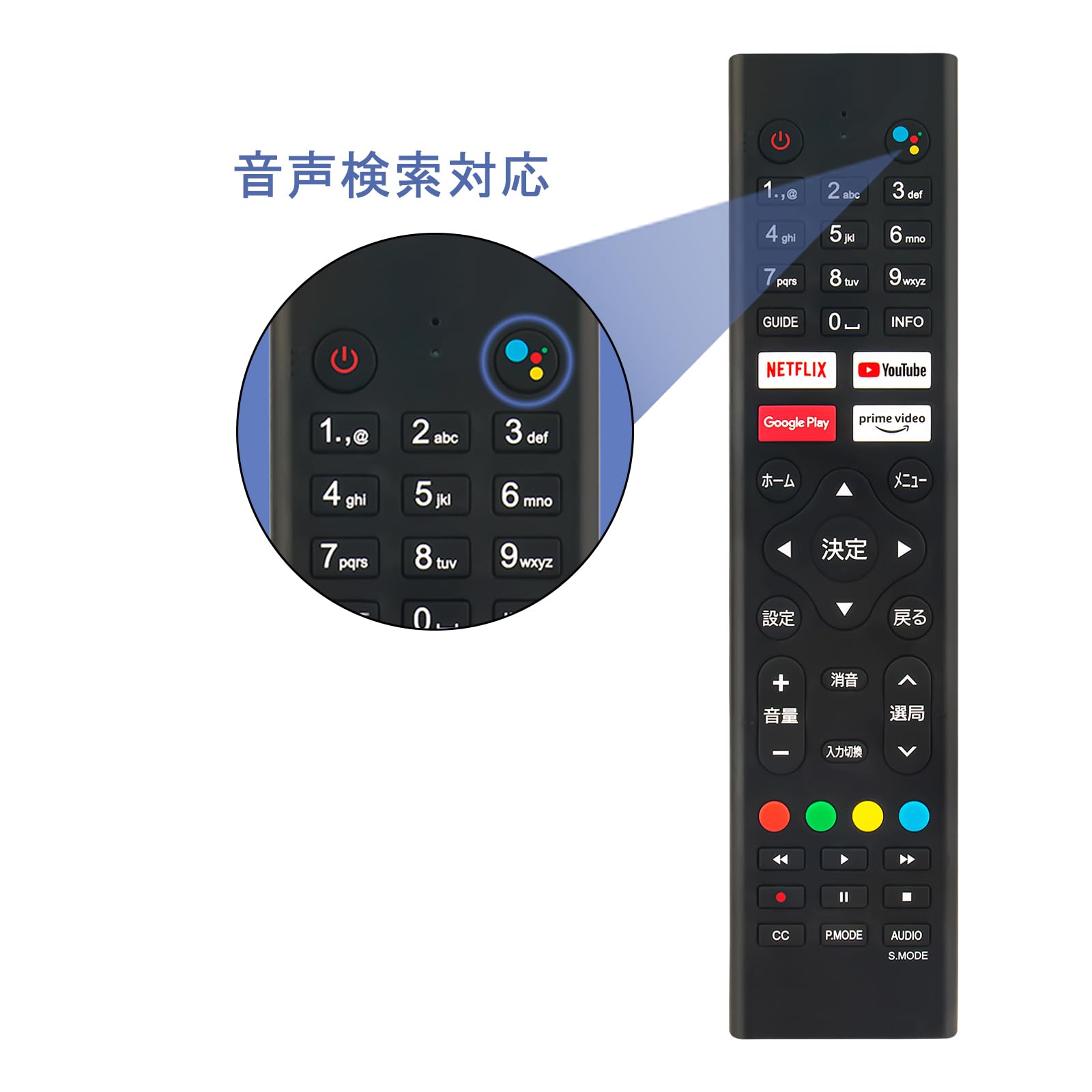 Amazon | テレビ用リモコン RCA-RC01 fit for ‎RCA Vezzer 32N1