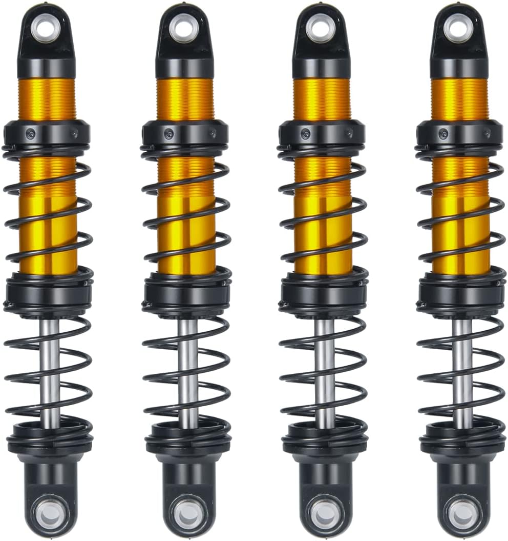 4PCS RC Shock Absorbers for 1/10 Axial SCX10 90046 AXI03007 Tra-xxas TRX4 TRX6 Upgrade Parts(80MM)