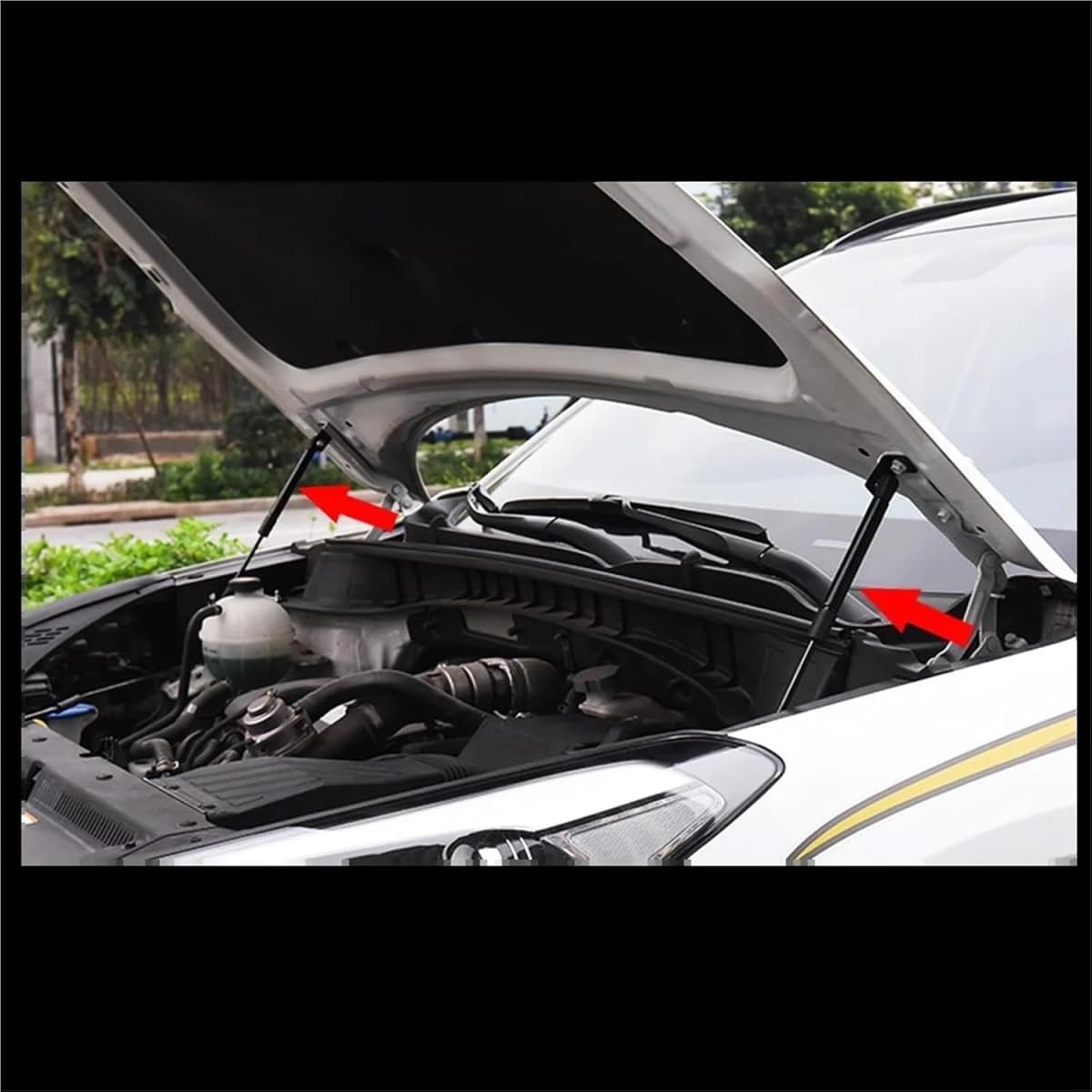 Front Hood Strut Car Front Hood Gas Springs Bonnet Rod Lift Struts Support Bar LS10038 For Lincoln For Continental 1980 1981 Car Bonnet Struts