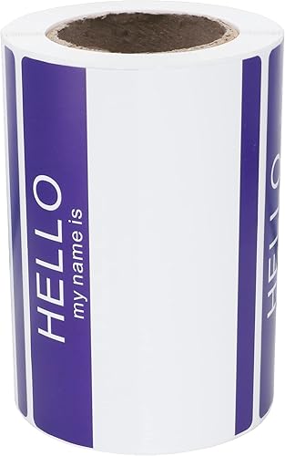 Miniatura 8 de Aleplay Etiquetas adhesivas de identificación con texto en inglés Hello My Name is para fiestas temáticas, escuela, oficina, hogar, niños, etiqueta
