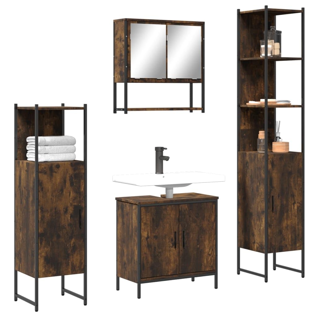 CHARMMA Bathroom Furniture Set Rectangular Modern Modern,Bathroom Furniture Sets-3214712