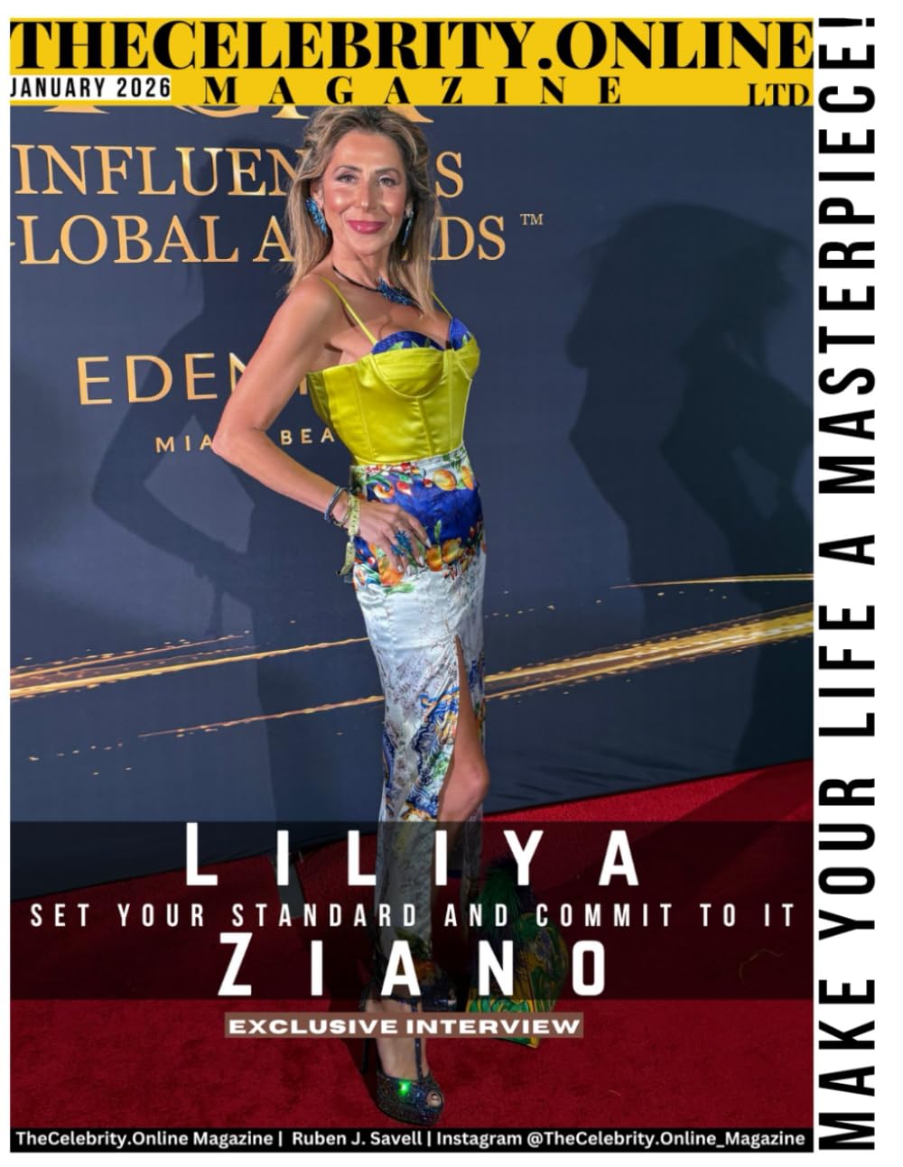 TheCelebrity.Online Magazine January 2026 Edition: Liliya Ziano Cover Story