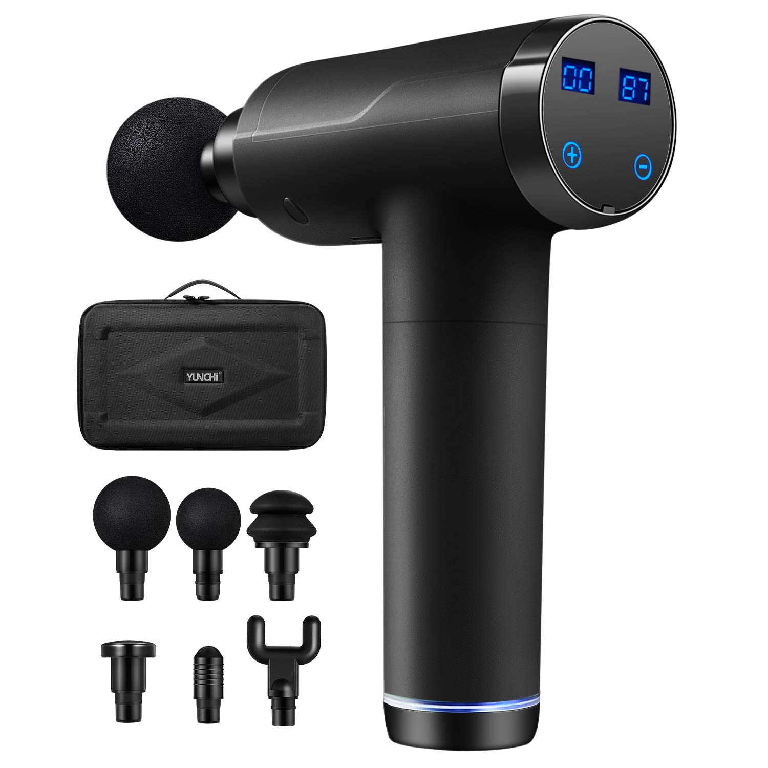 Buy YUNCHI Deep Tissue Percussion Massage 6 Massage Heads 20 Speed