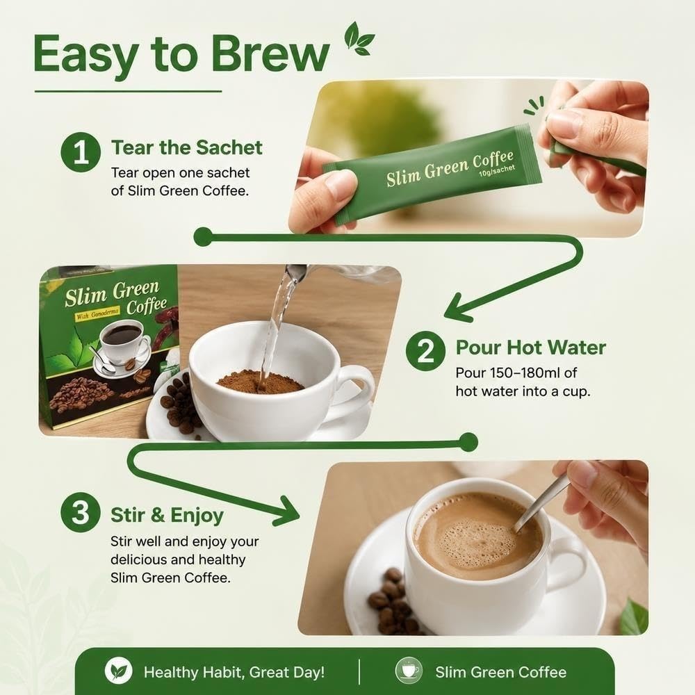 Miscela macinata biologica di supporto immunitario for tè e caffè verde | Caffè energetico equilibrato, vegano, senza glutine, a tostatura media(3pcs)