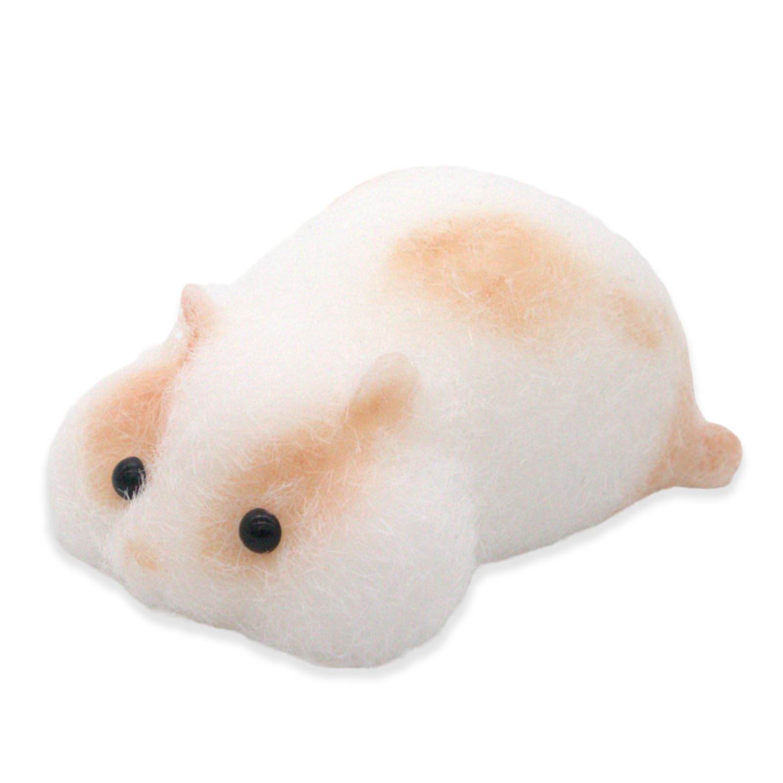 Hamster Flocking Cute Squishy Silicone Toys Handmade Taba Squishy Stress Relief Plaything Perfect for Birthday Gifts