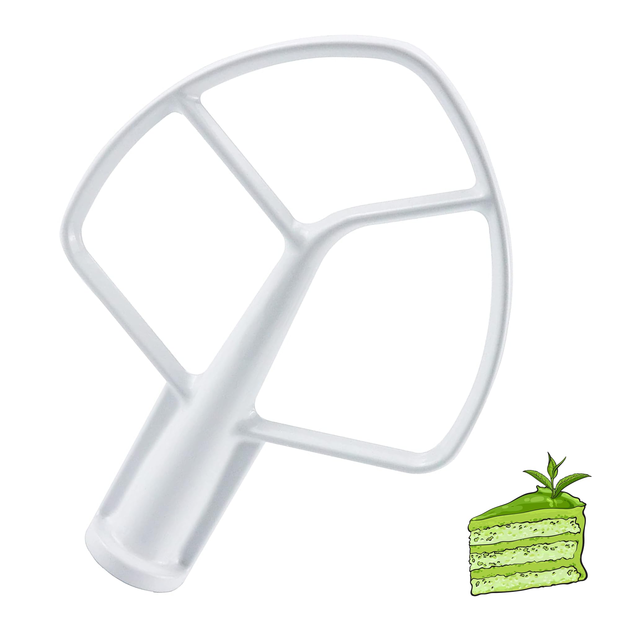 K5AB K5SS Flat Beater Replacement/K5AB K5SS Coated Flat Beater for 5-Qt Bowl-Lift Stand Mixers of 9707670 W10807813 PS983355 AP3881259 Mixer Beaters Replacement,Fit Model KSM50 KSM5 KSM450 by Sikawai