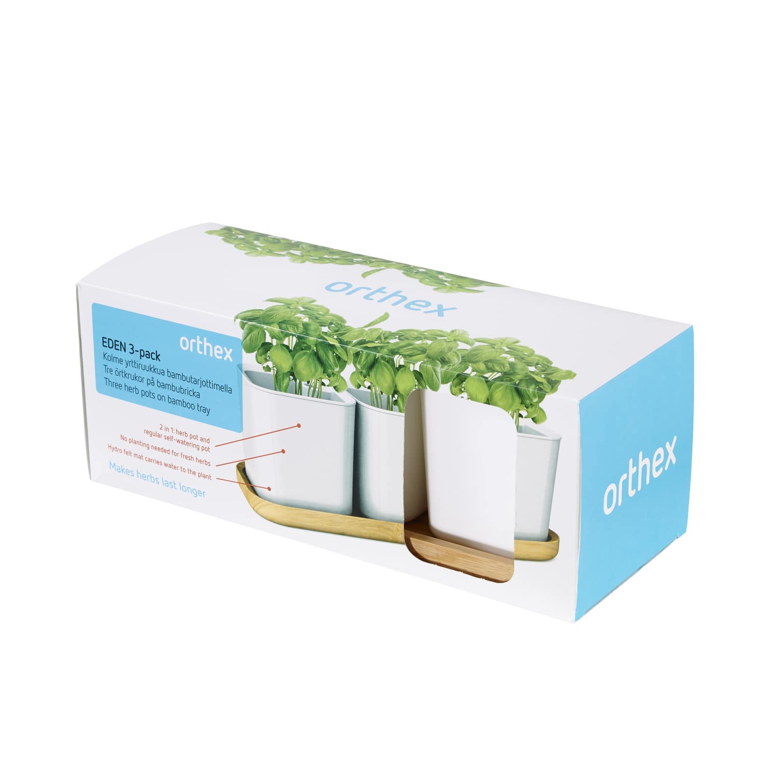 EDEN HERBAL 3 KRUIDENPOT WIT 12X12X12 CM - 1 L ORTHEX 698500 (4)