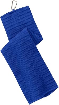 Port Authority Waffle Microfiber Golf Towel OSFA Royal