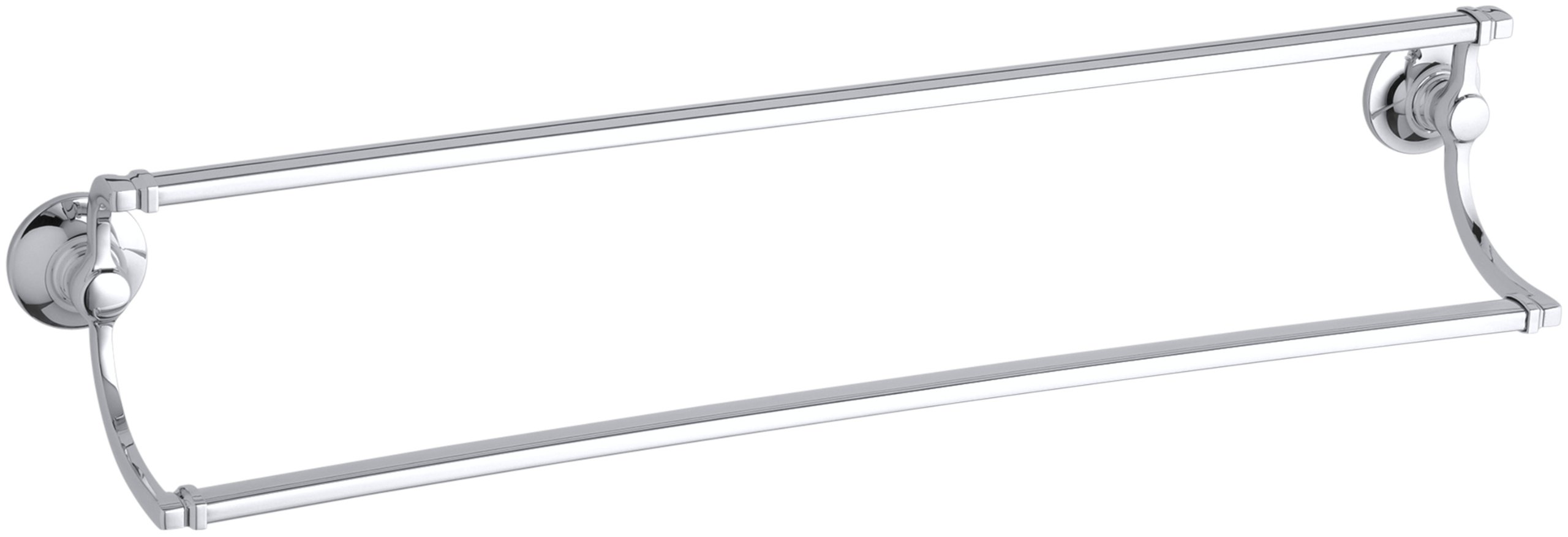 KOHLER K-11413-CP Bancroft 24-Inch Double Towel Bar, Polished Chrome