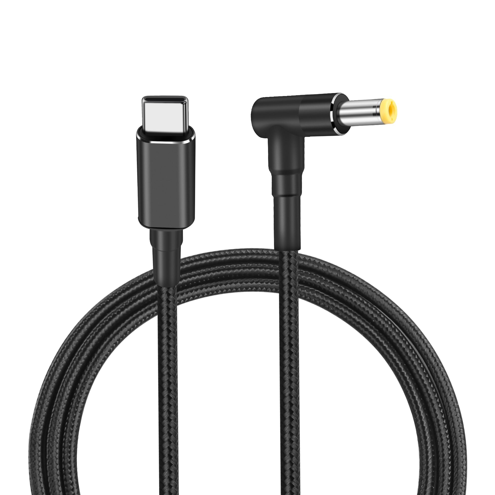 PNGKNYOCN 100W PD USB C to DC 5.5mm x 2.5mm Power Cord?90 Degree DC 5.5 x 2.5mm Male to USB Type C Male Power Charging Cable for PD Charger and PD Power Bank?1.8M?
