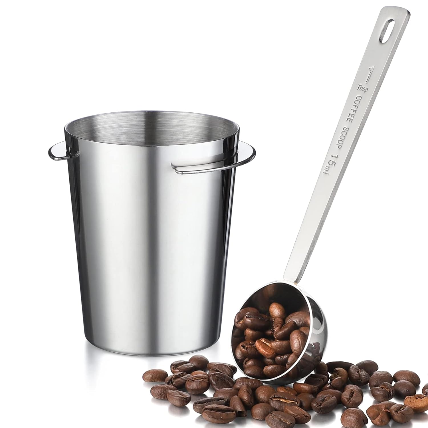Dosing Cup Espresso Gobelet Doseur Café 58mm En Inox - Accessoire Pratique Pour Machines Espresso | Distribution Parfaite De Mouture Doseur Inox Pour Porte- Filtre