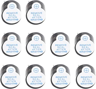 10 Pcs Buzzer 5V Long Sound Electromagnetic Type Buzzer with Directly Insert SOT Tube