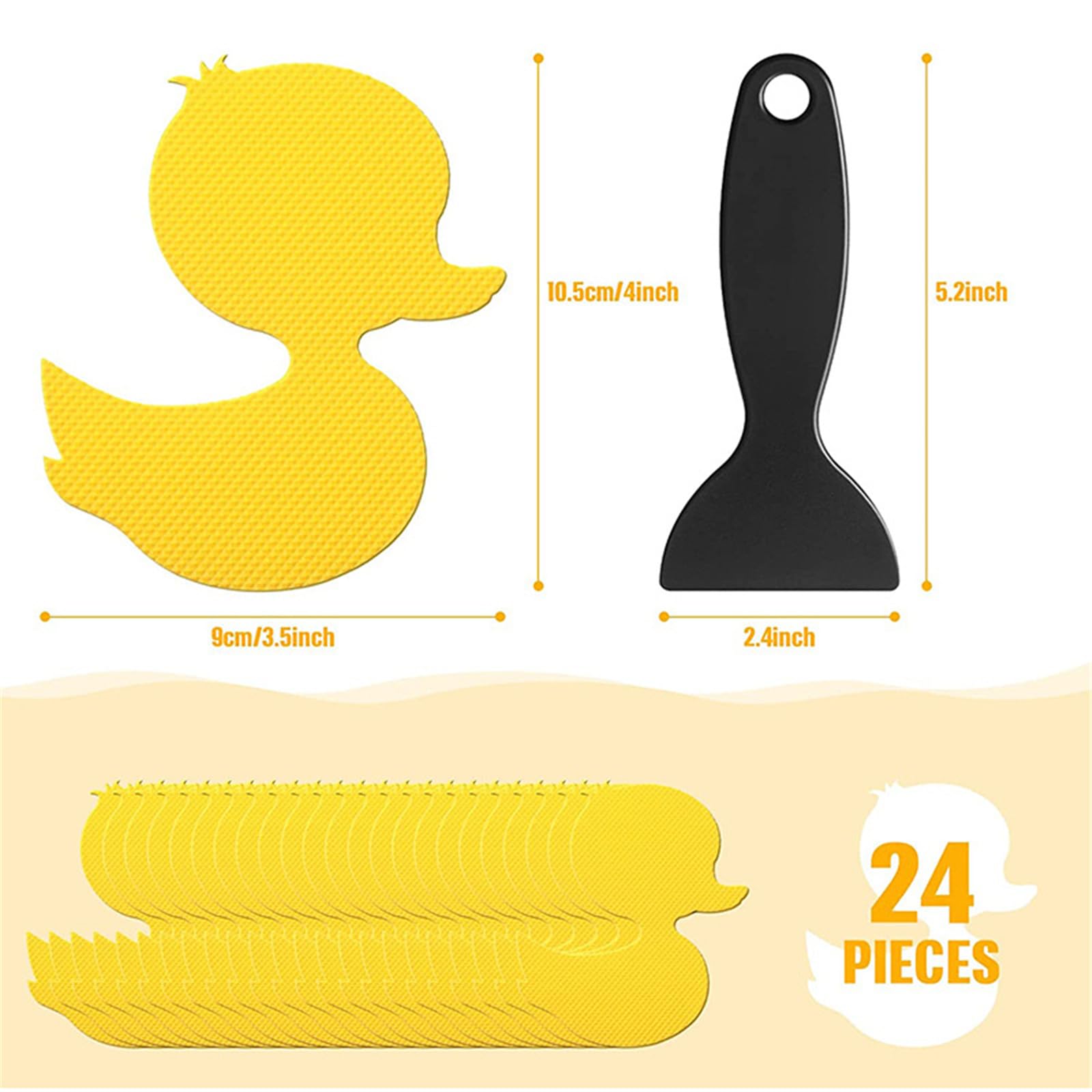 12 Pcs Autocollants Antidérapants Auto-Adhésifs Baignoire