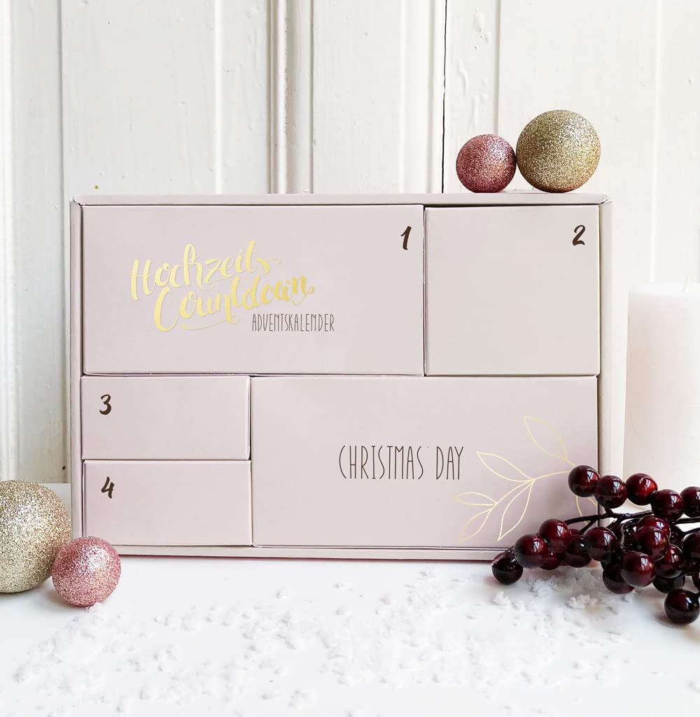 Calendario de Adviento para novia de boda con 5 puertas para Adviento – Edición limitada