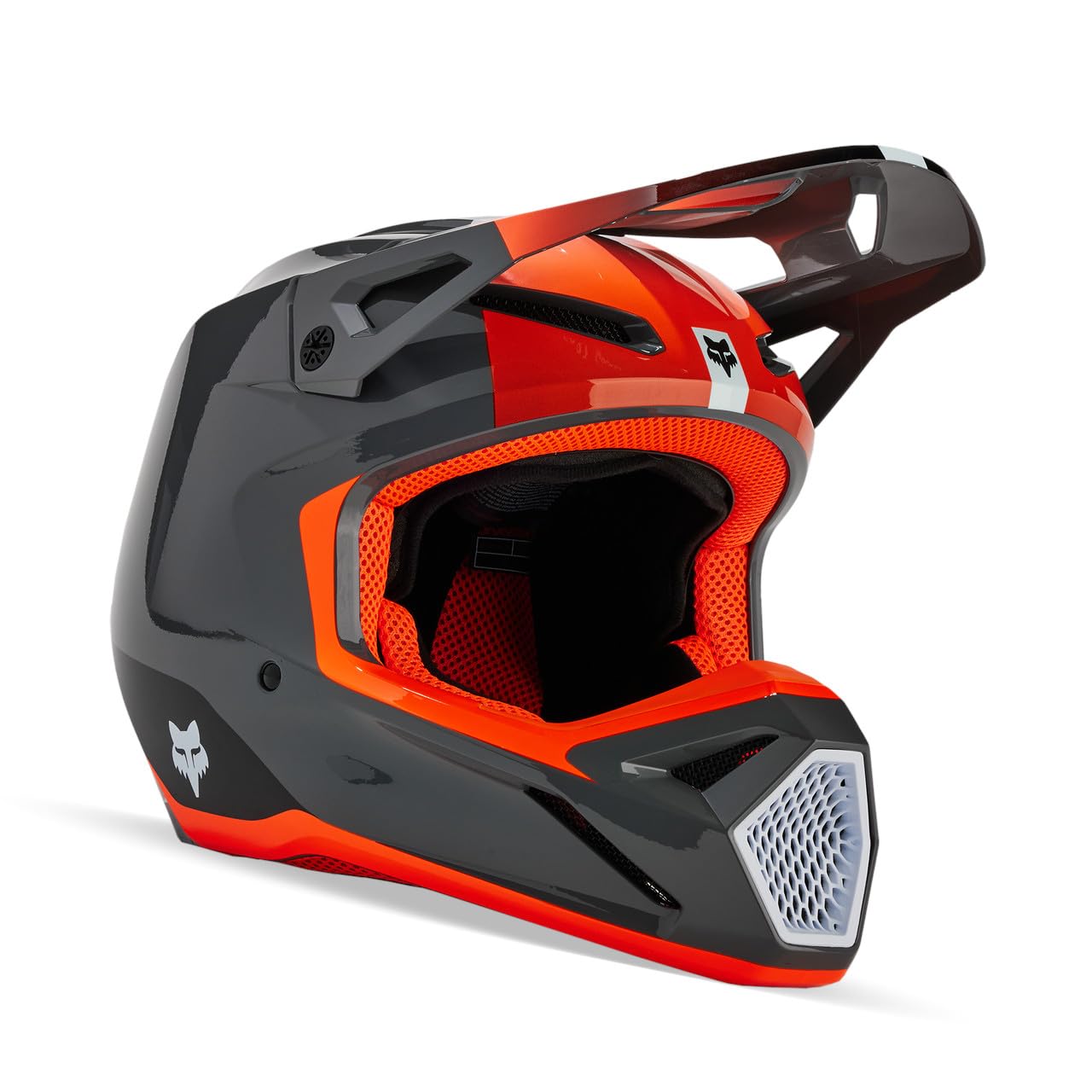 Amazon.com: Fox Racing Unisex V1 Motocross Dirt Bike Helmet, Grey