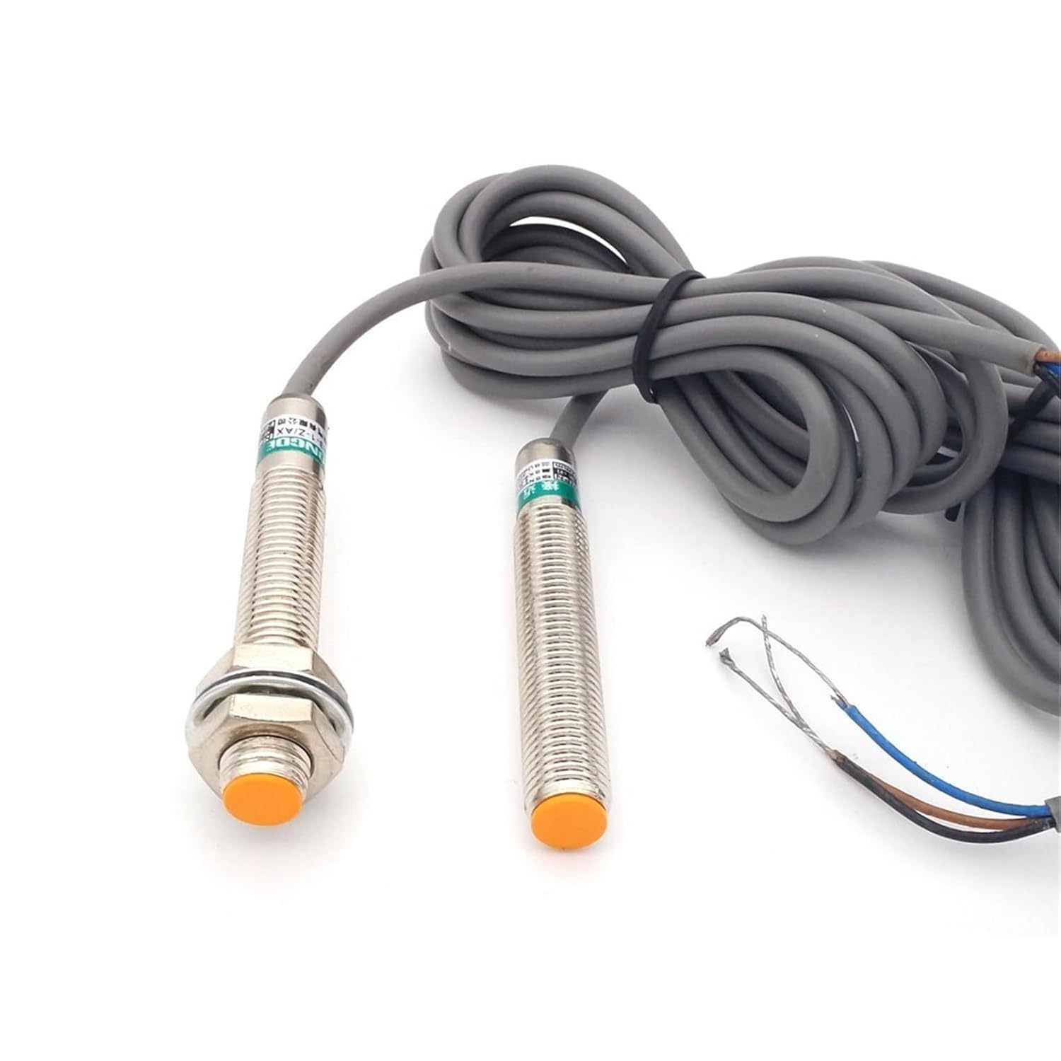 M8 1mm & 2mm Induction Metal Sensor Inductive Screen Shield Type Sensor Proximity Switch LJ8A3 NPN PNP AC DC NO NC(1mm,NPN NO(BX))