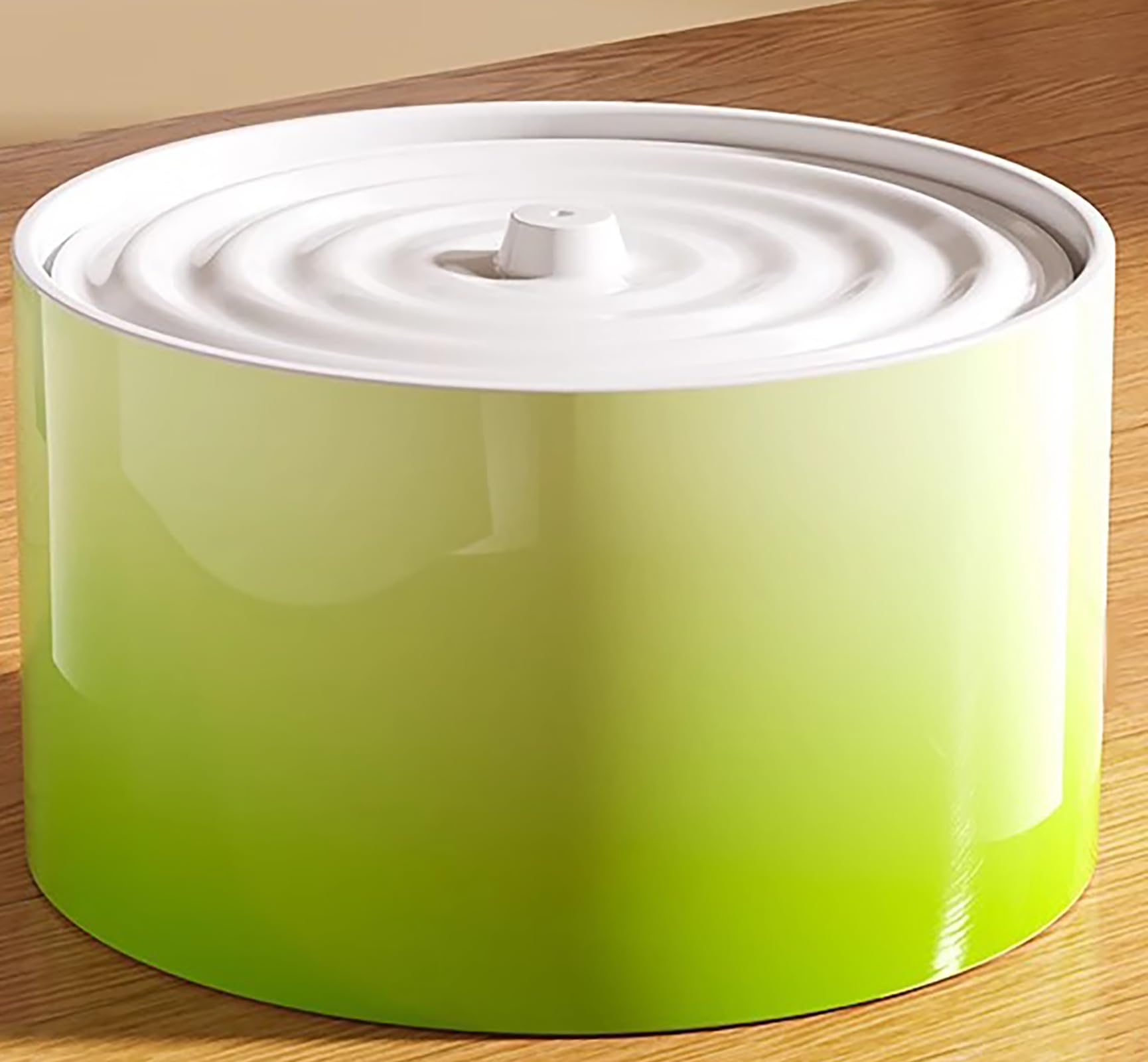 Ceramic Cat Water Fountain Cats Tower Water Dispenser 1L/33.82oz Dog Water Bowl Dispenser Cat Fountain for Cats Indoor Ultra Quiet Pump Green