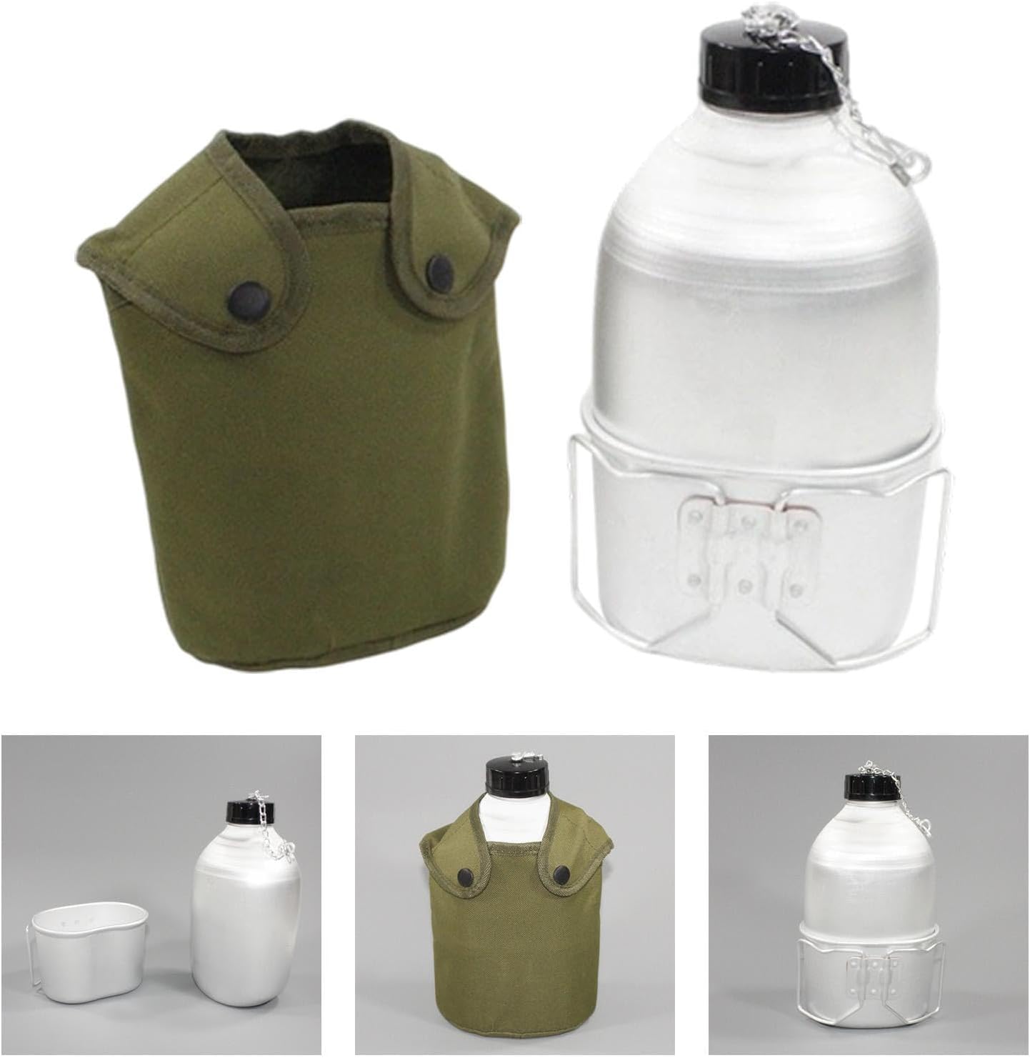 Portable Kettle 1L Water Kit Aluminum Alloy for Outdoor Survival