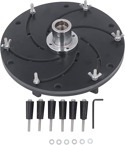 Miniatura 5 de Focket Mandril de torno de madera, mandril Longworth de aleación de aluminio M33, mandril de carpintería centrífugo autocentrante de 9.843 in y