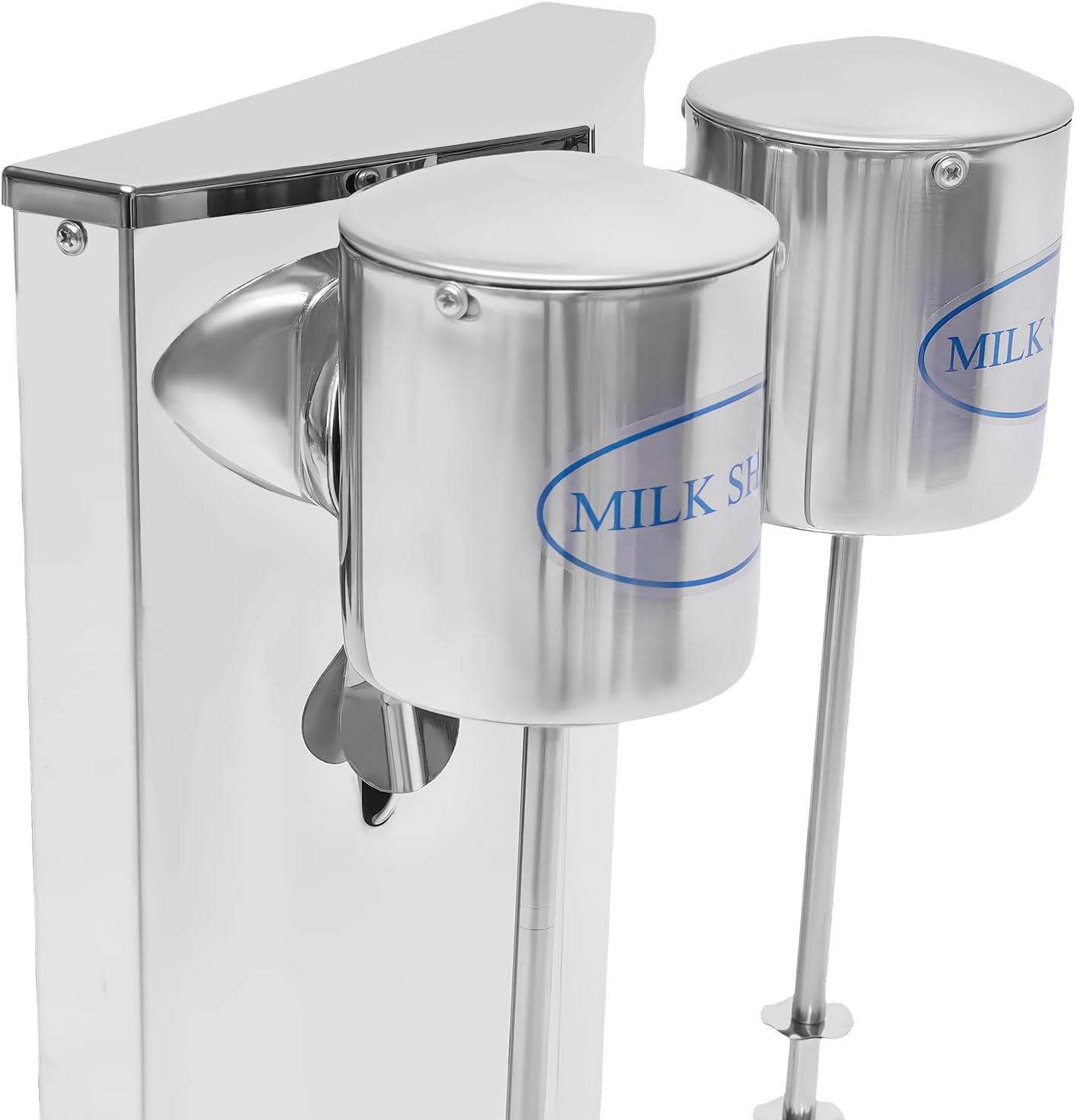 Milkshake Drink Mixer Machine Blenders Mixer Kitchen Commercial 110V Stainless Steel Single Head Milk Shake Machine Milk Tea Mixer (Double Headed)