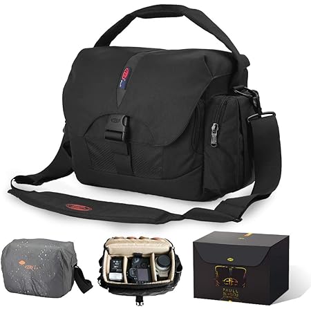Amazon カメラバッグ ショルダーバッグ 一眼レフ用 ハンドバッグ 防水 大容量 三脚取付可 10インチpc収納可 雨用カバー付き 旅行 登山 アウトドアに適用 3way ブラック 10 7l 男女兼用 Bl 1603 Bpaull Bpaull カメラバック ケース