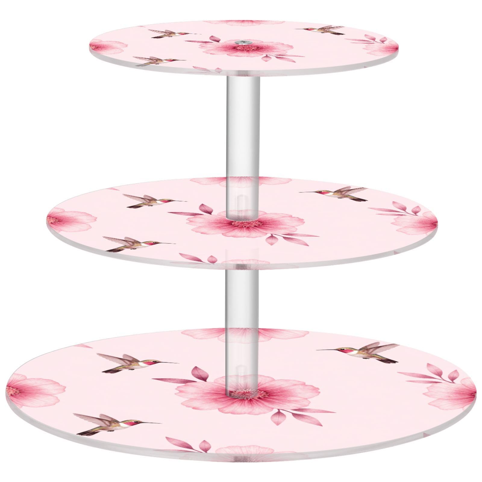 Soporte acrílico portátil para servir postres de té de la tarde de Navidad